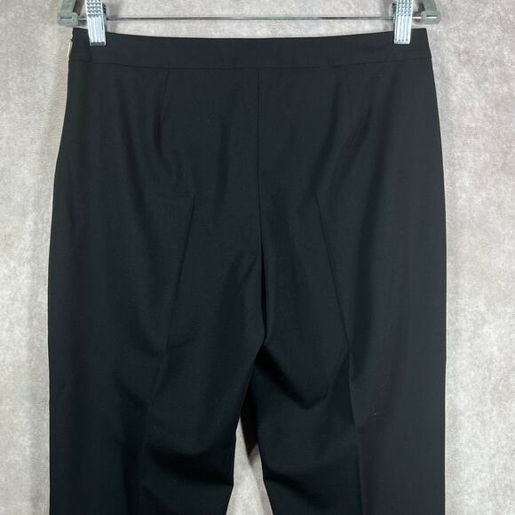 Boss Hugo Boss Tiluna Tropical Stretch Wool Slim Trousers Womens 4 Black Career - Picture 5 of 13
